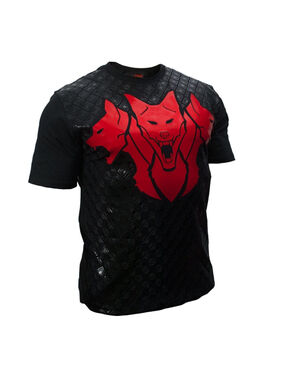Cerberus Strongman Grip Black Red Texture Short Sleeve Shirt Men's Size XL Gym